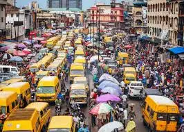 This is a photo of how busy Lagos is